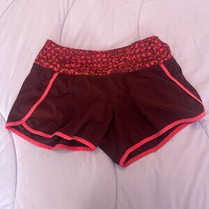 Pink Lululemon Athletic Shorts